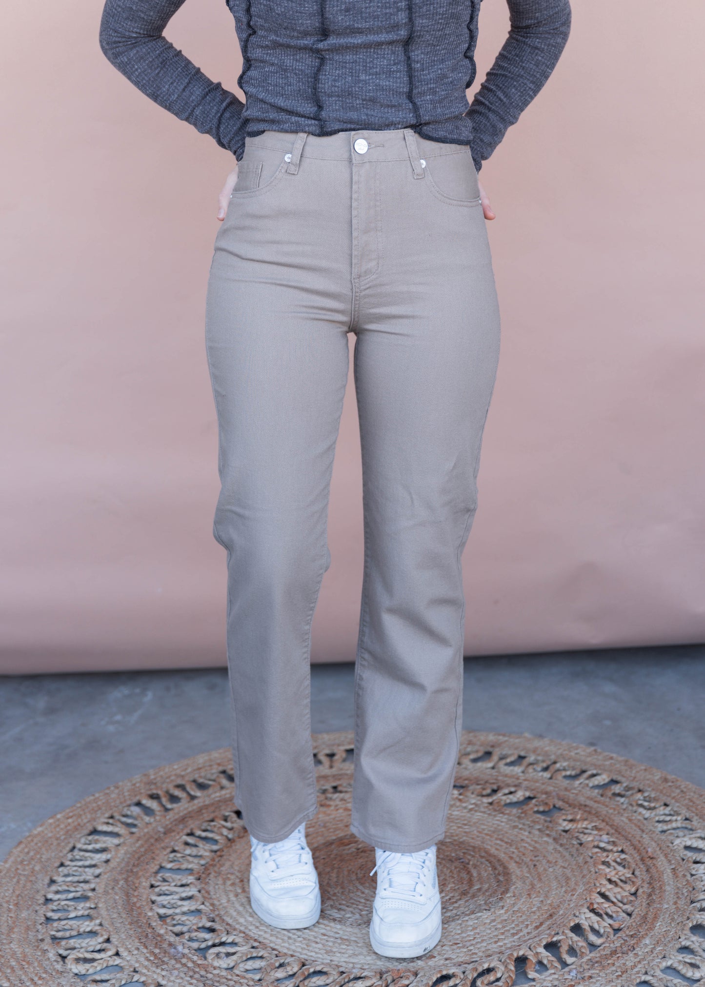 keep driving pants in latte