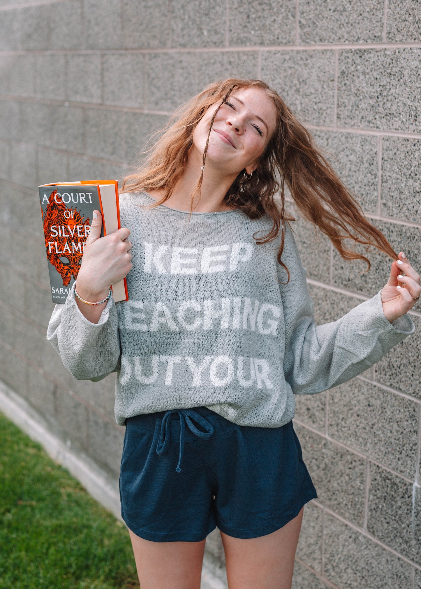 keep reaching out your hand sweater