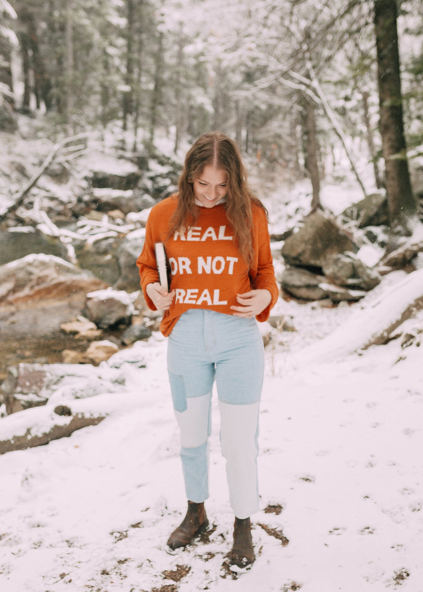 real or not real sweater