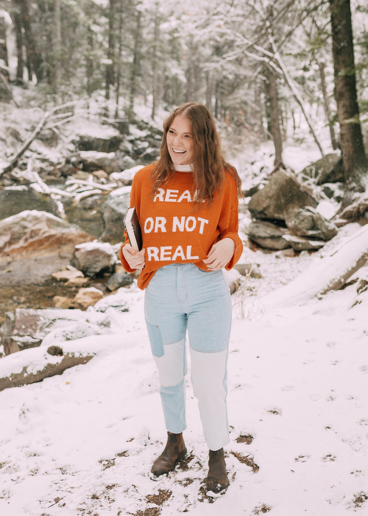 real or not real sweater