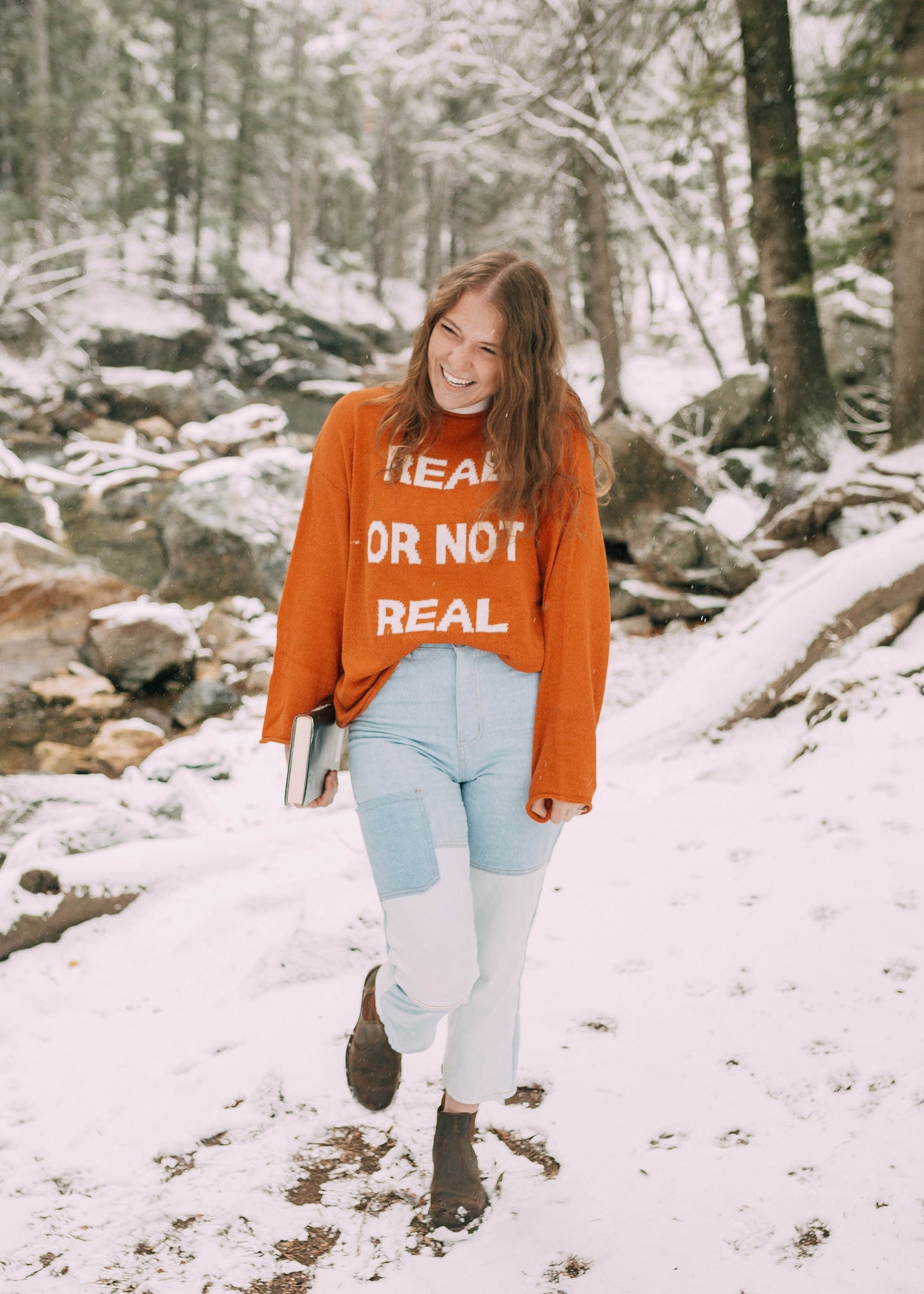 real or not real sweater