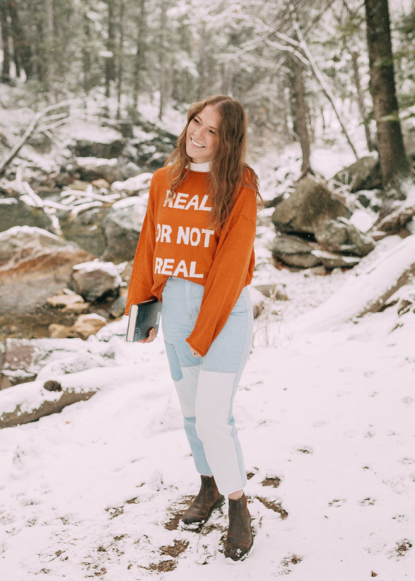 real or not real sweater