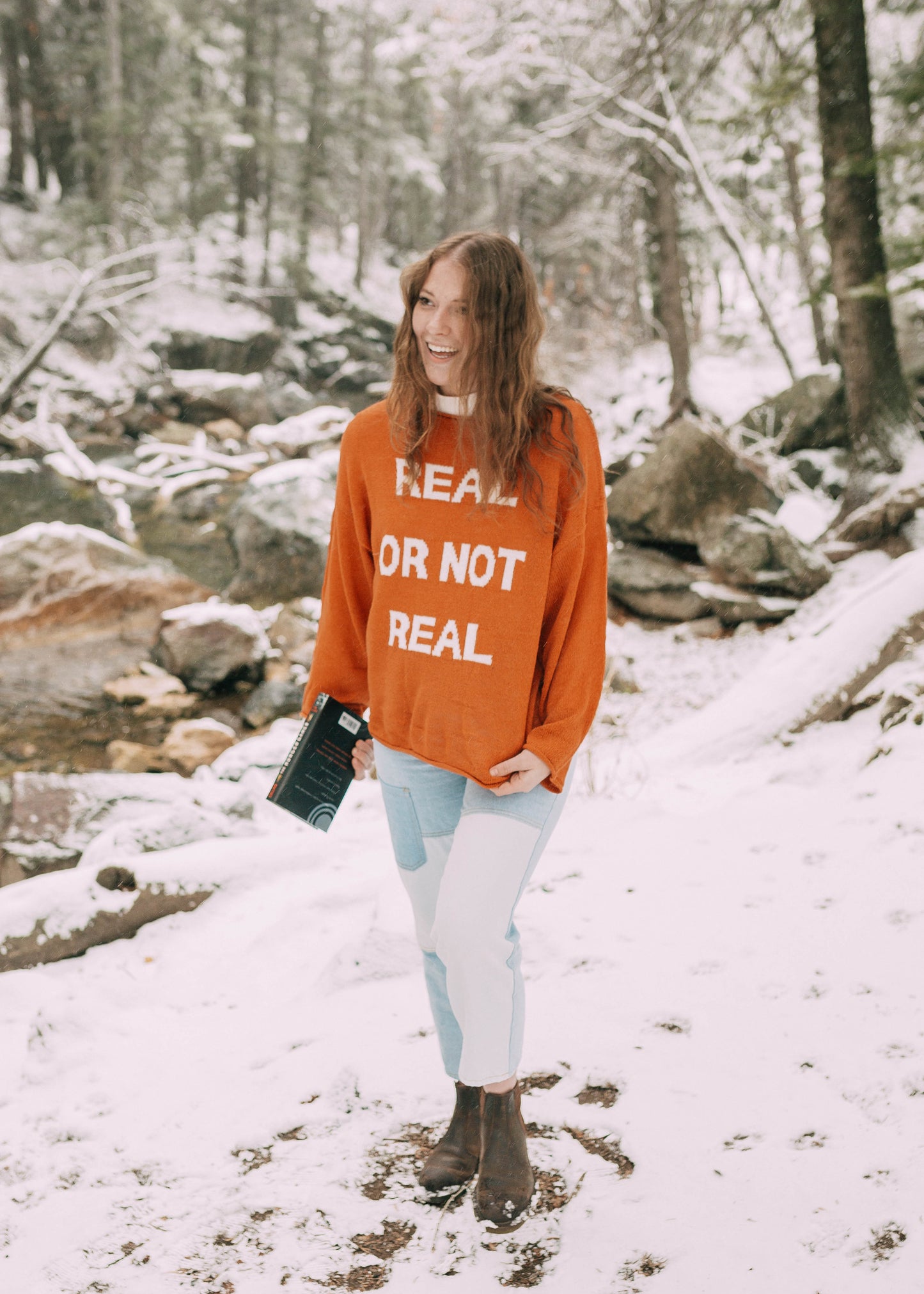 real or not real sweater