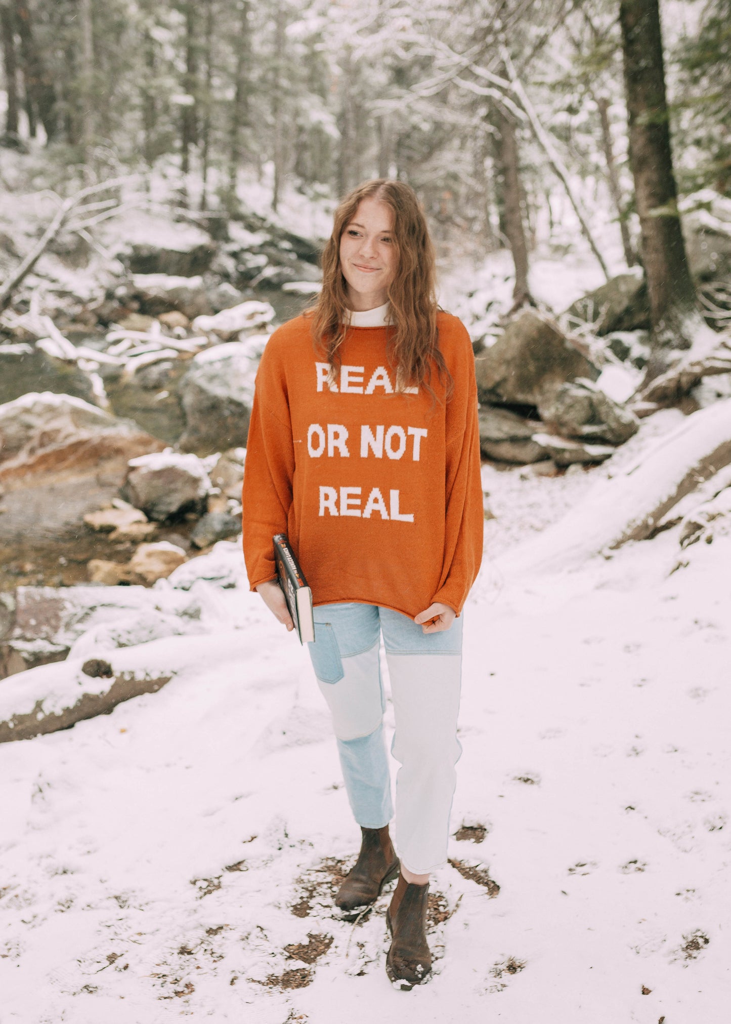 real or not real sweater