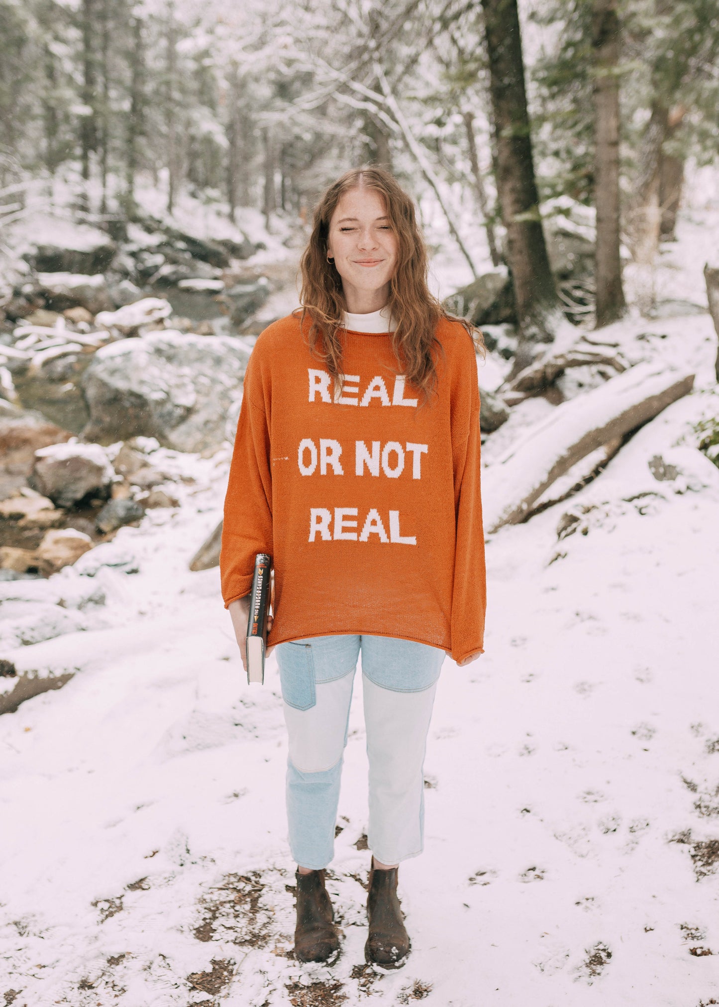 real or not real sweater