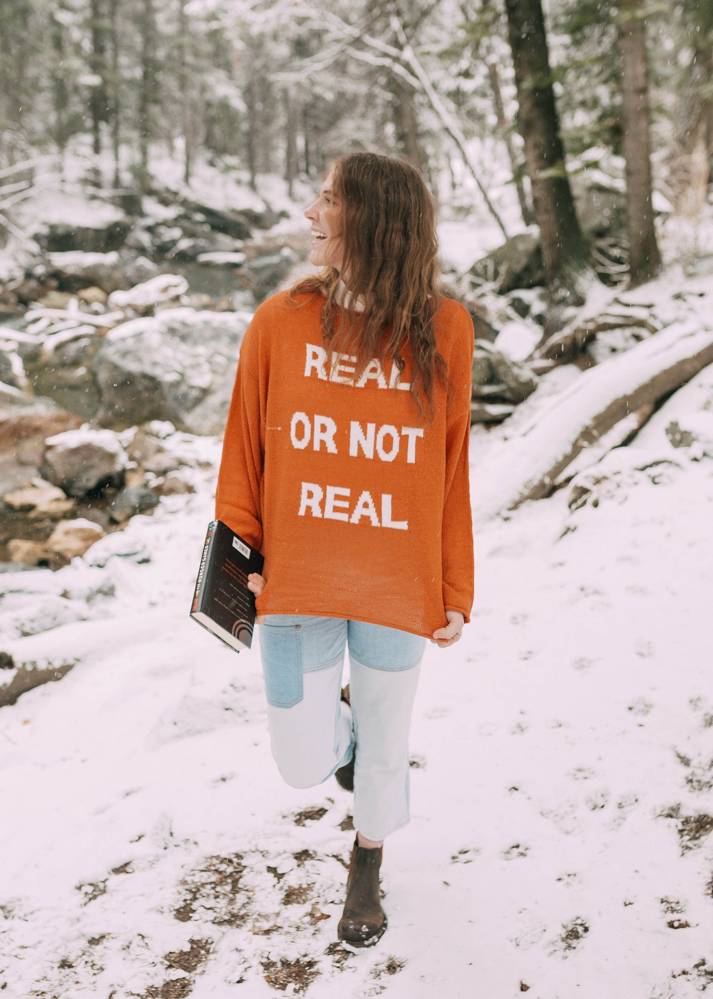 real or not real sweater