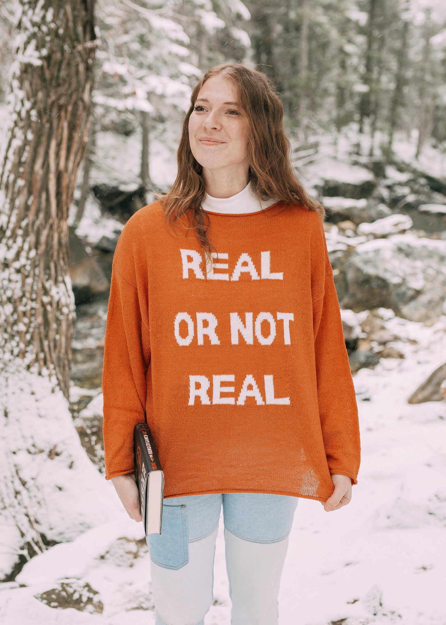 real or not real sweater