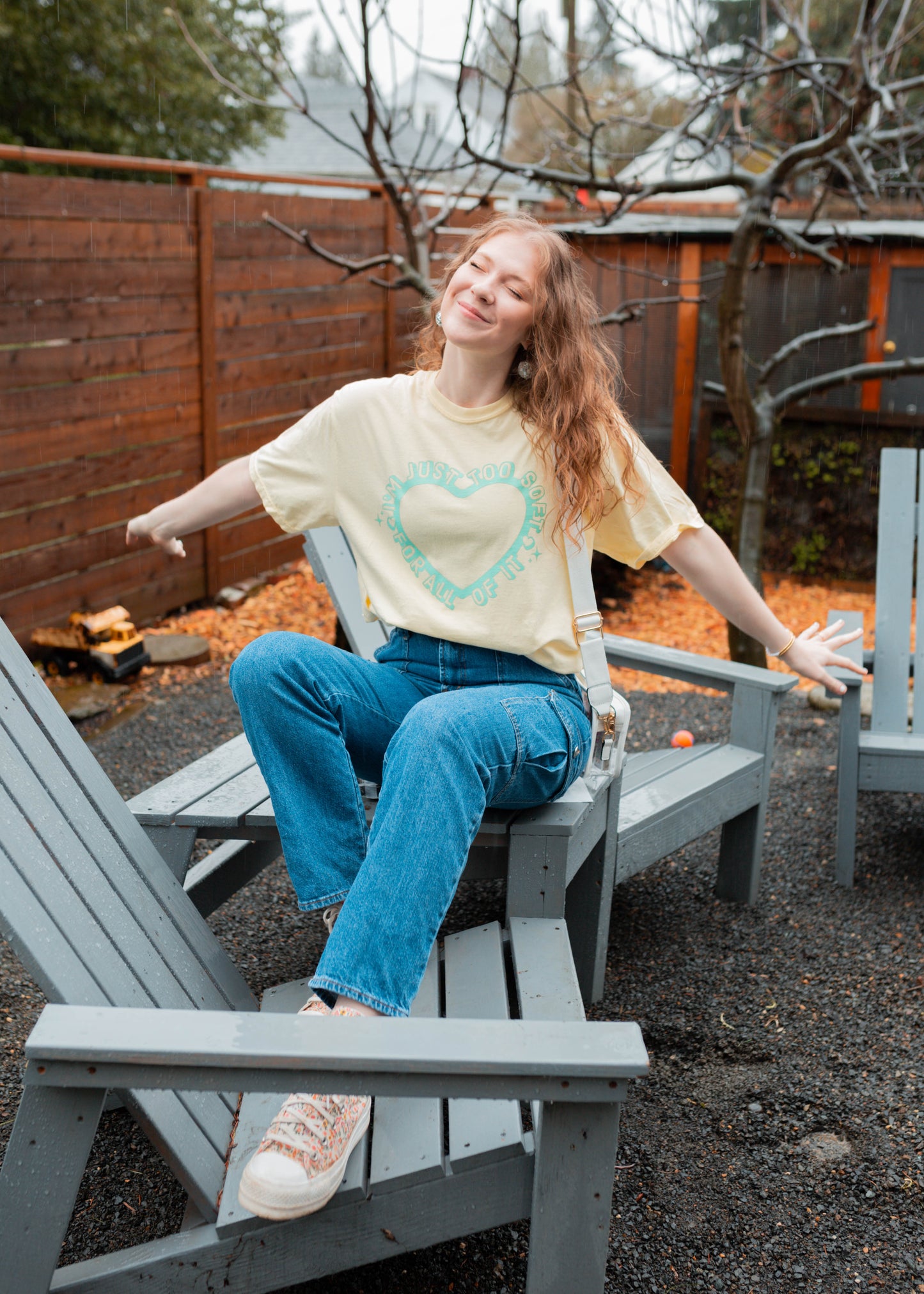 too soft tee in yellow