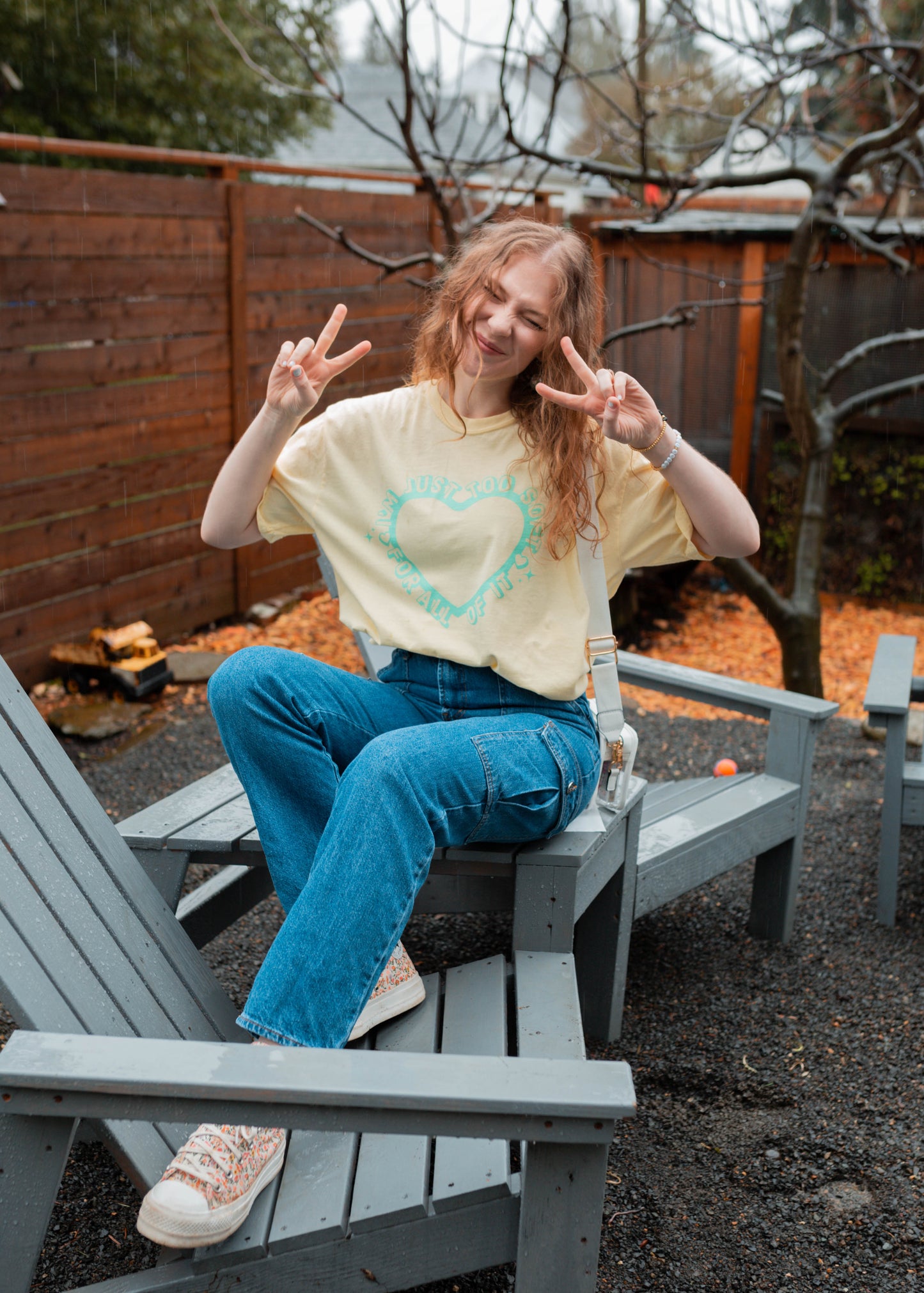 too soft tee in yellow