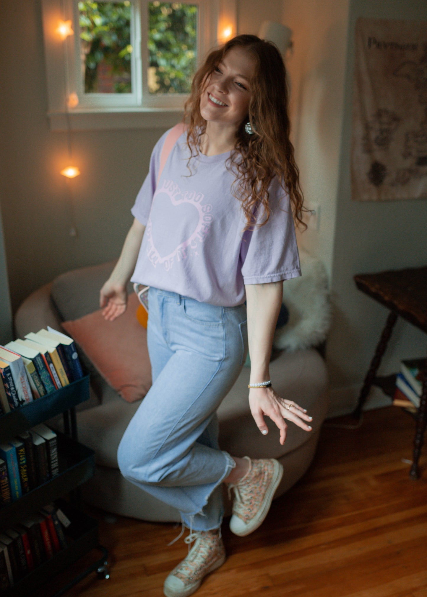 too soft tee in lilac