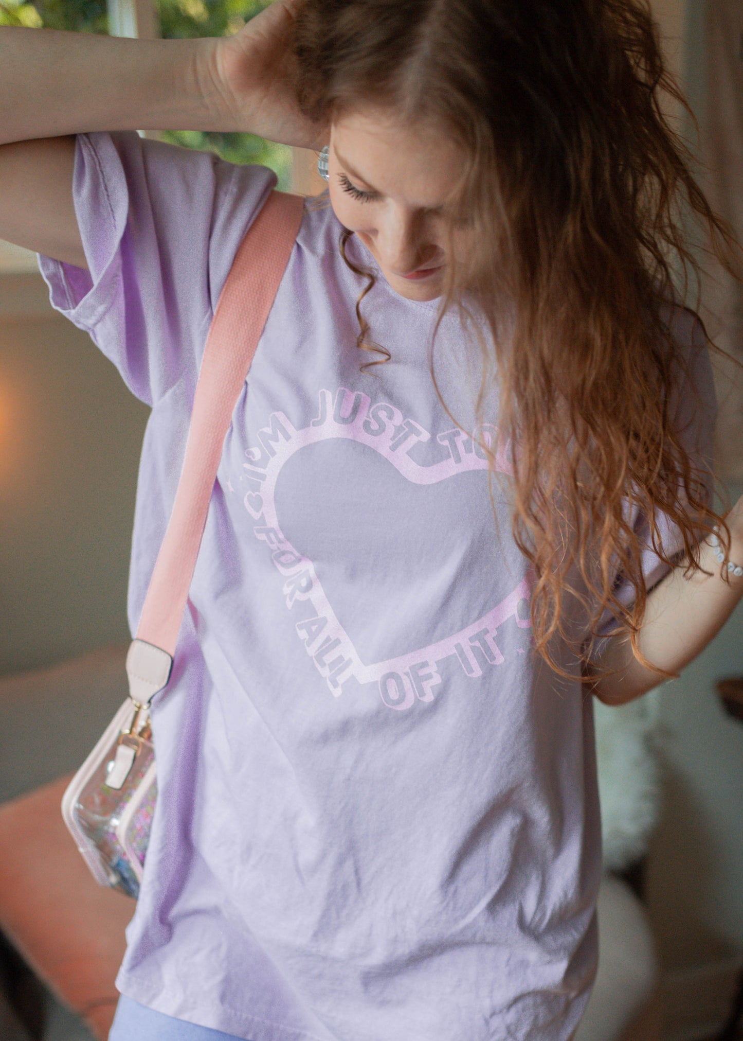 too soft tee in lilac