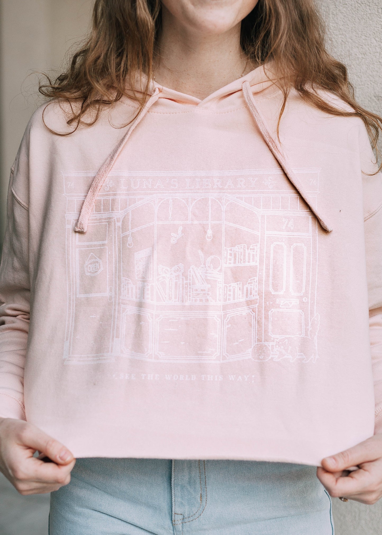 luna's library hoodie - COLLAB WITH ABIGAILSCUPOFTEA