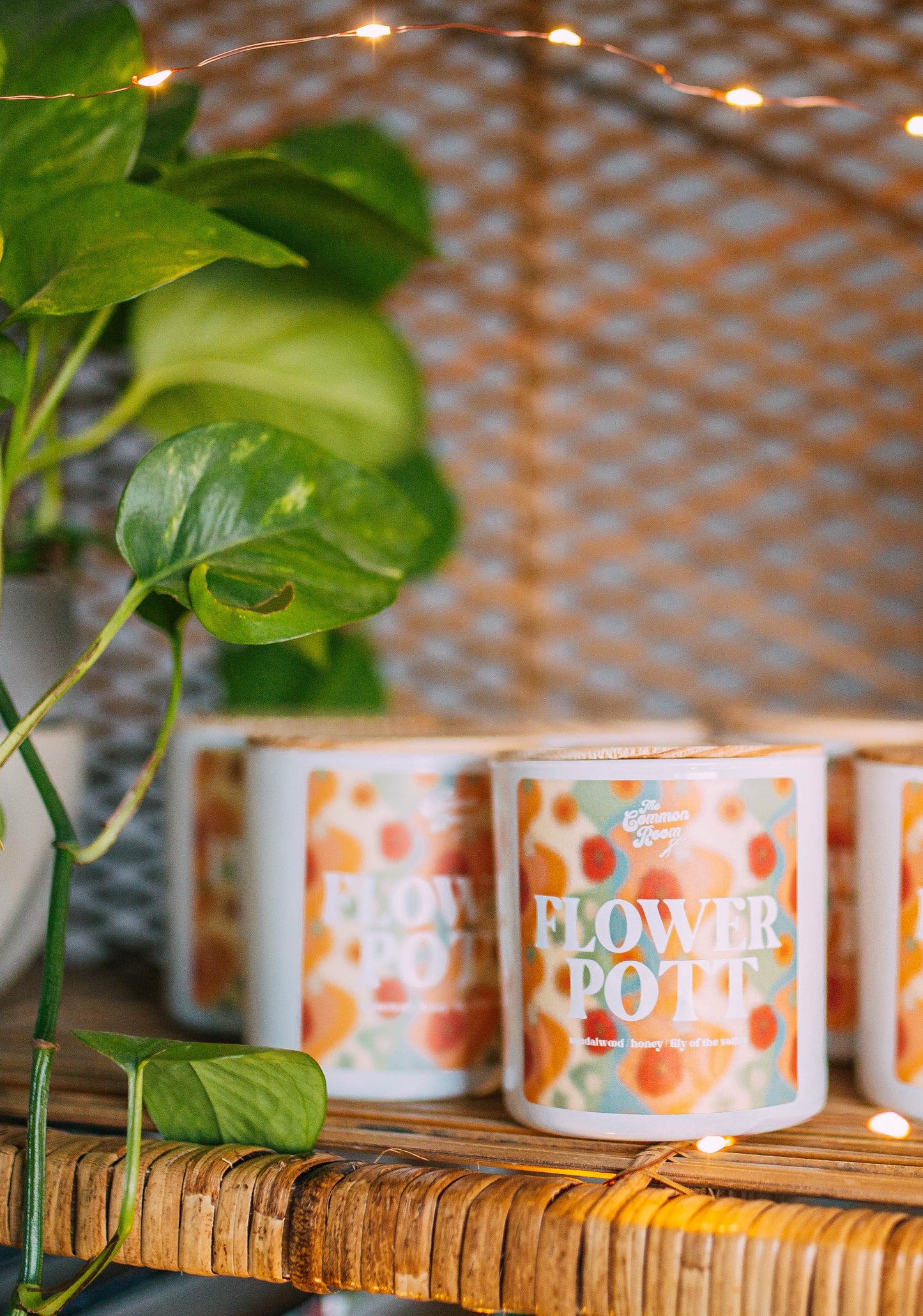 flowerpott (james & lily) candle