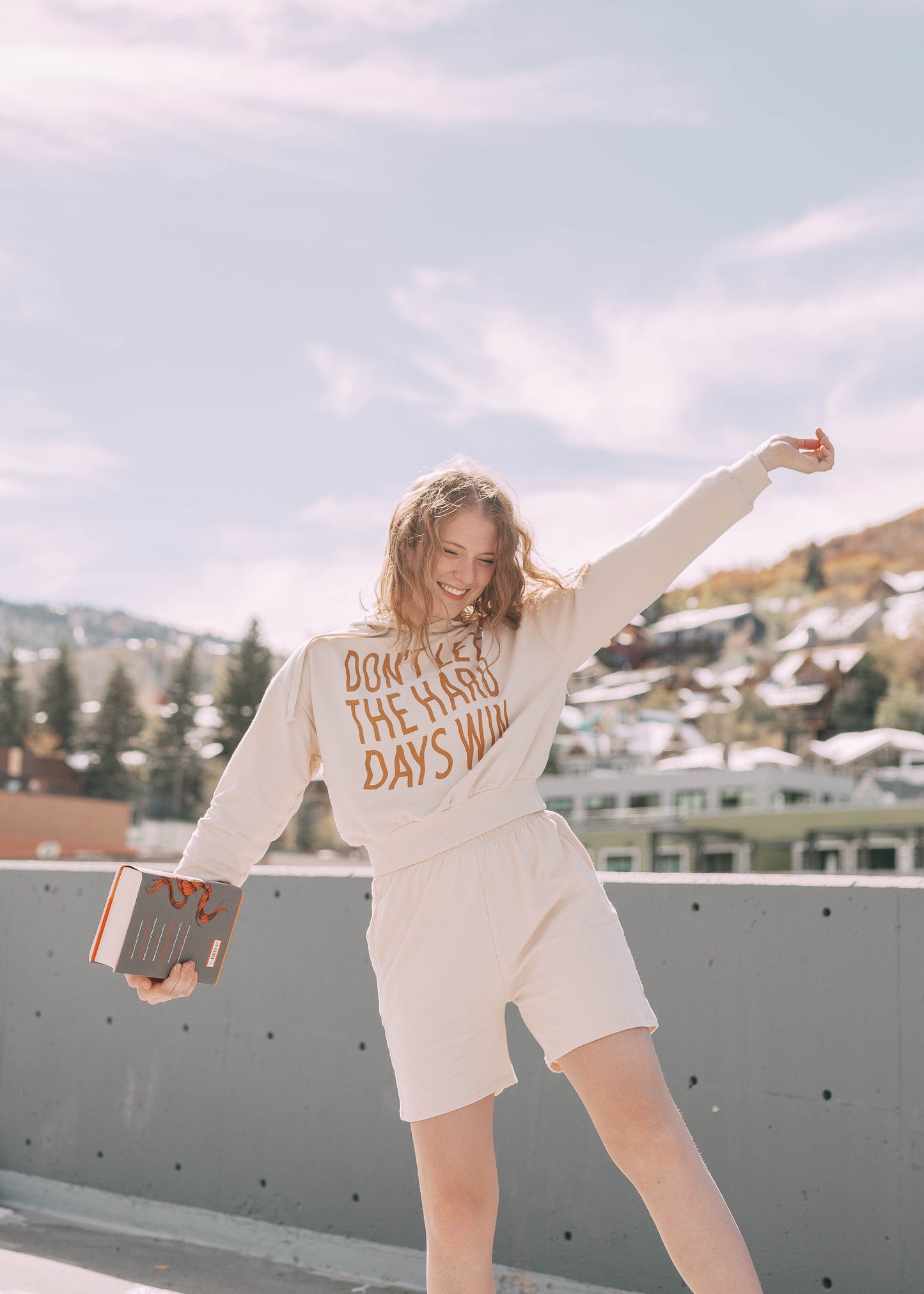 don't let the hard days win lounge set