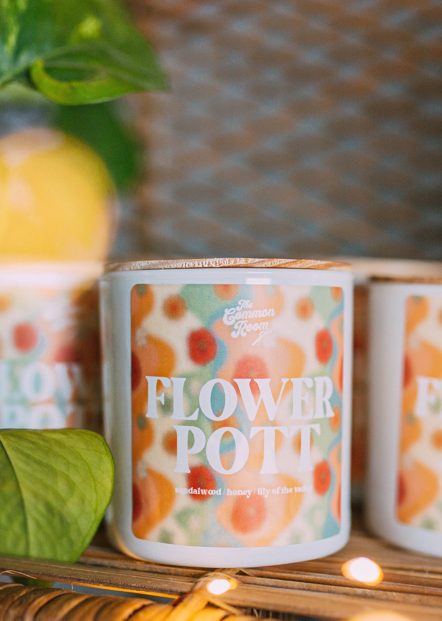 flowerpott (james & lily) candle