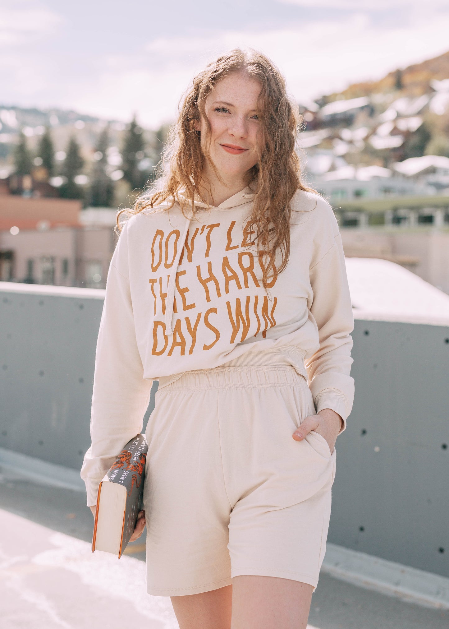 don't let the hard days win lounge set