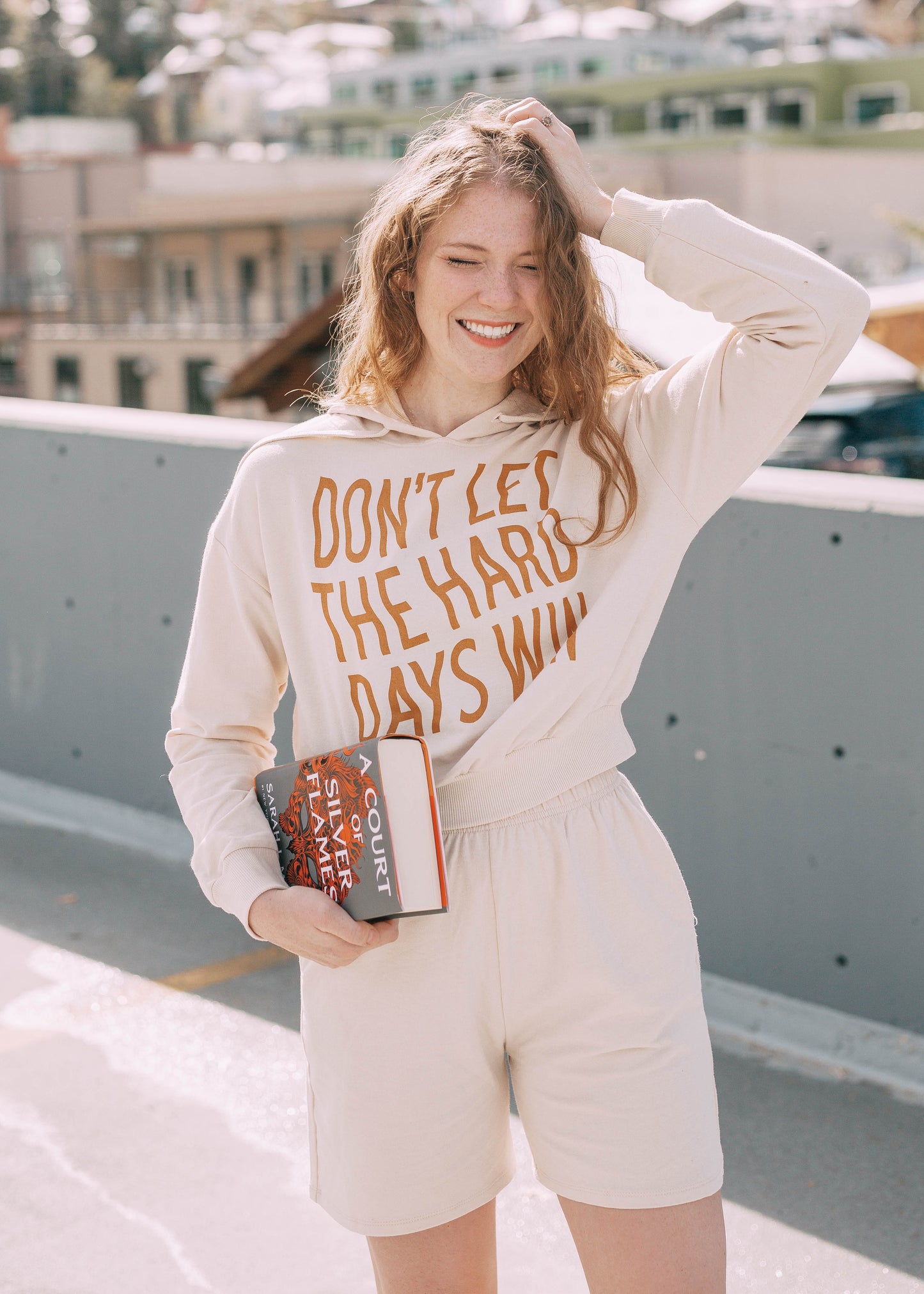 don't let the hard days win lounge set