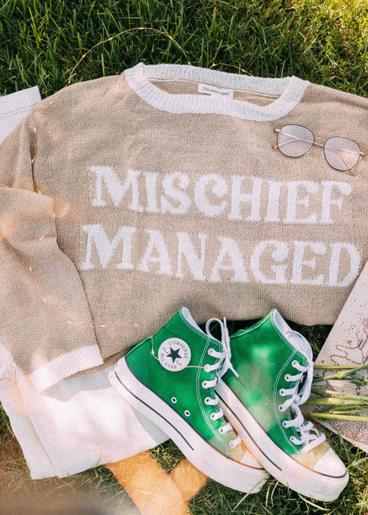 mischief managed sweater