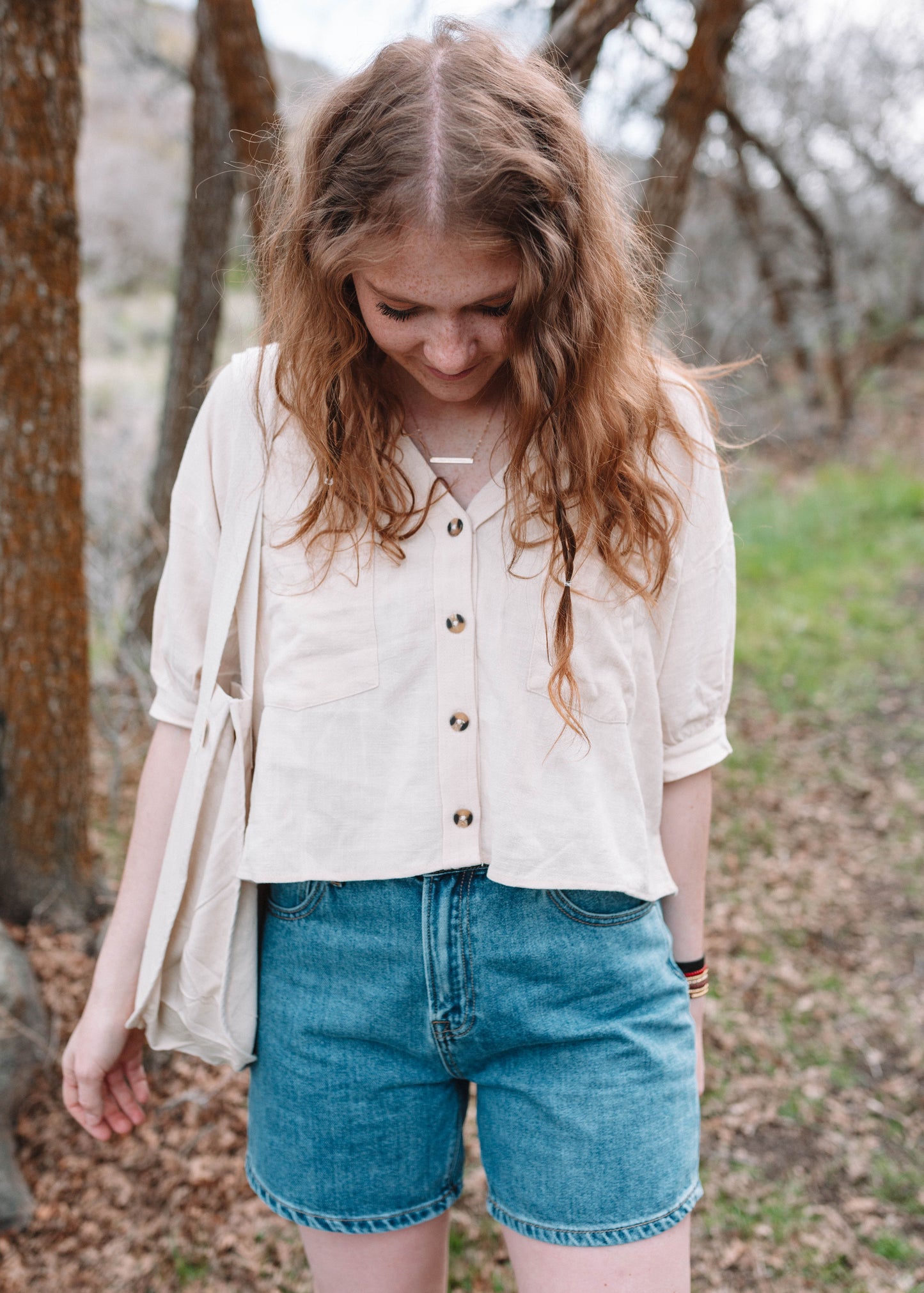 lovely lily top in ivory