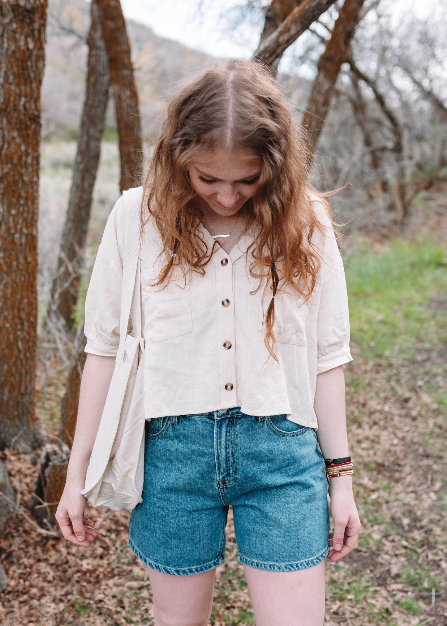 lovely lily top in ivory