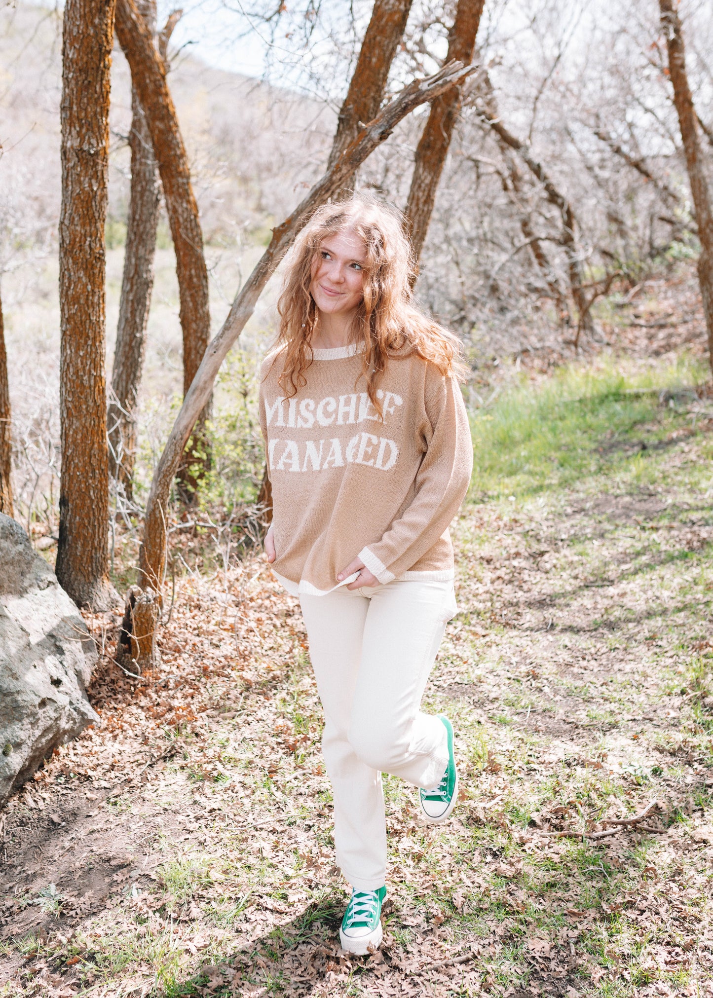 until the end cargo pants in ivory
