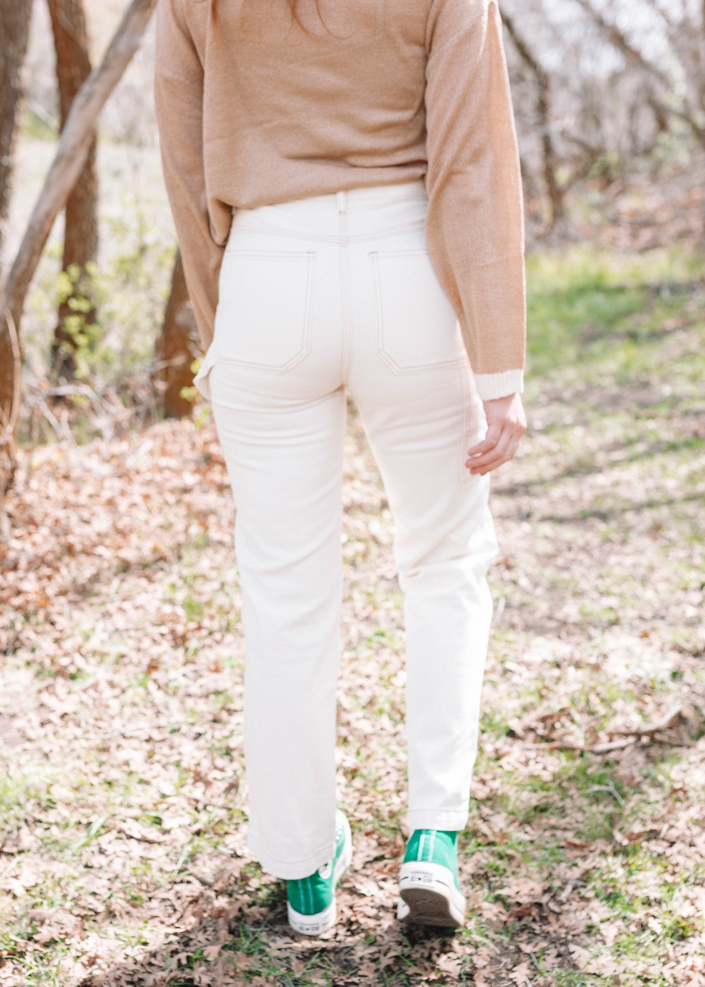 until the end cargo pants in ivory