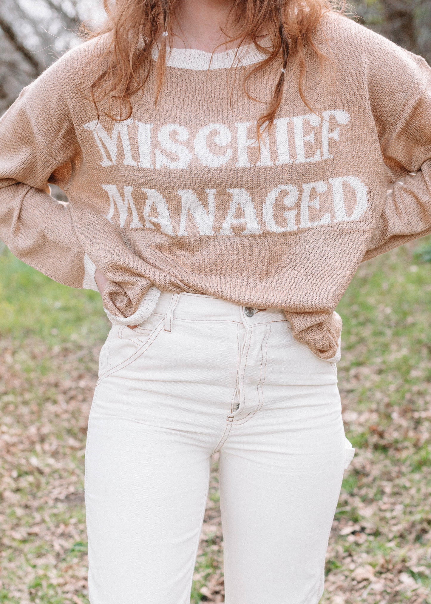 mischief managed sweater