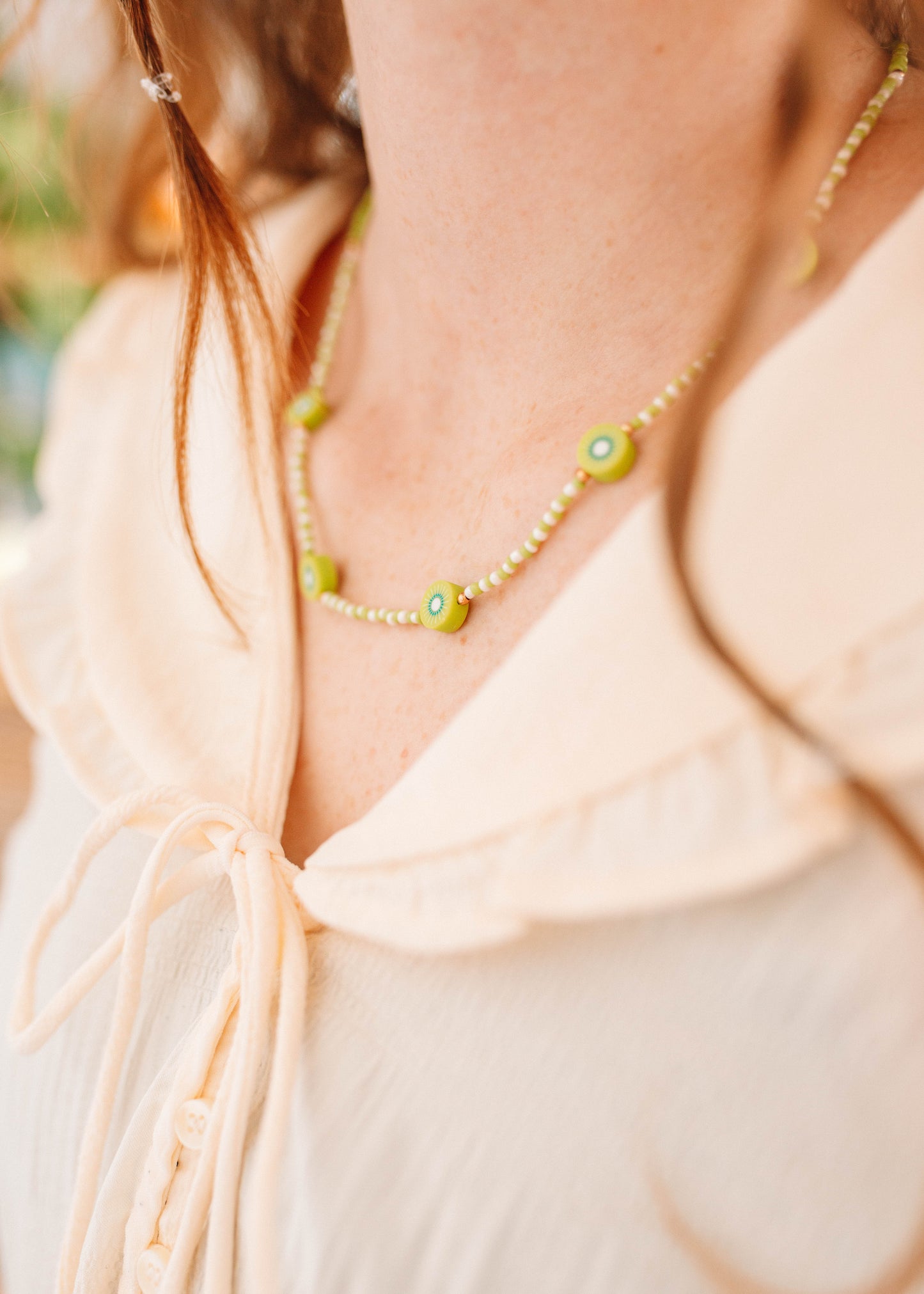 fruity beaded necklaces