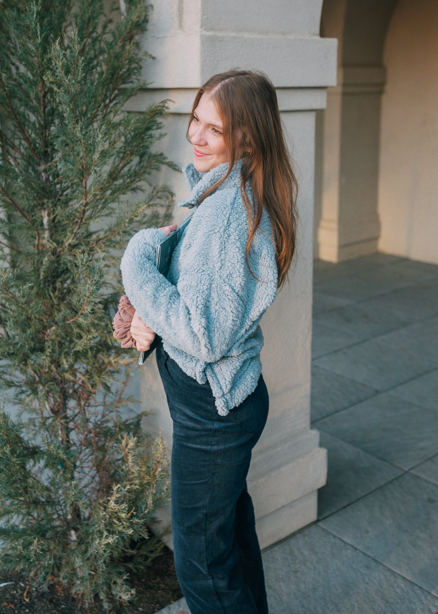 pickwick society sherpa in blue (amy)