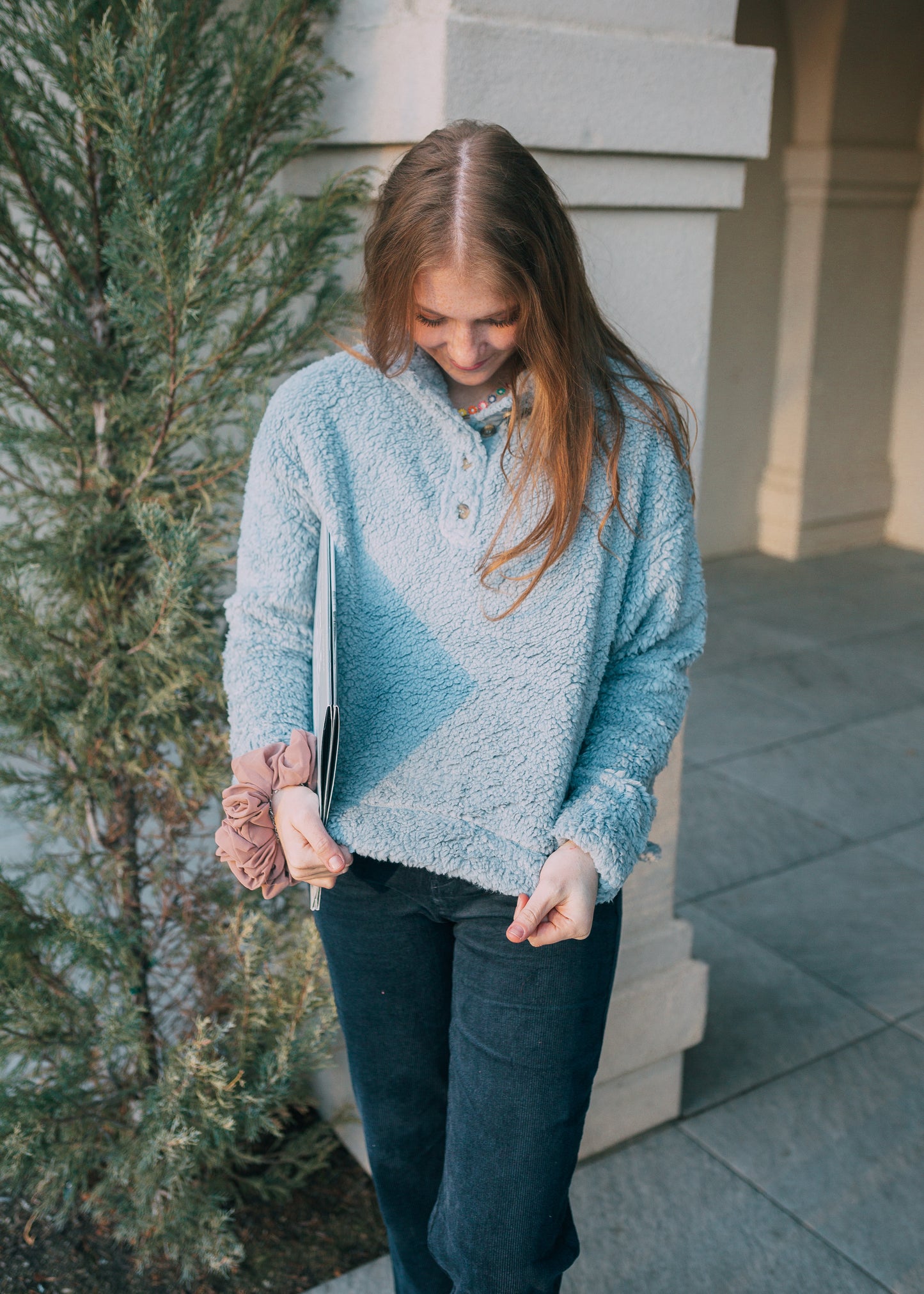 pickwick society sherpa in blue (amy)
