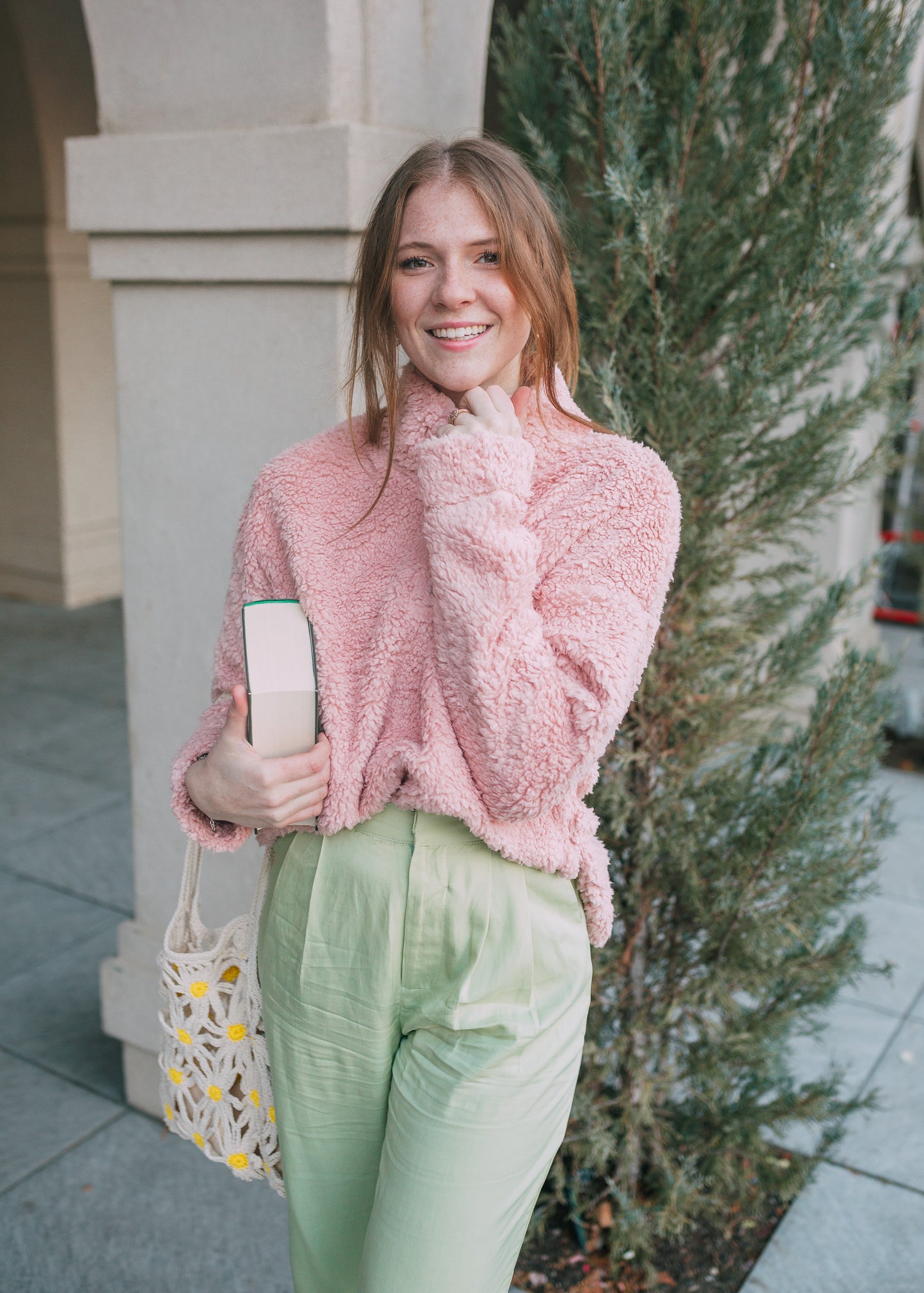 pickwick society sherpa in blush (beth)