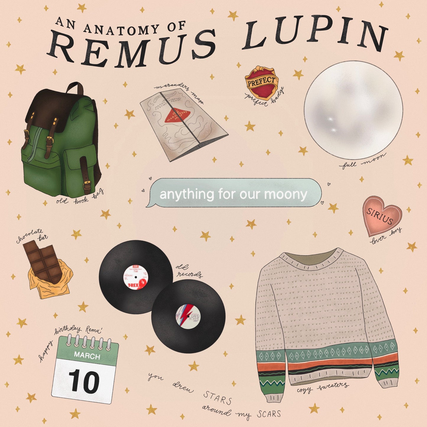 anatomy of remus tote bag