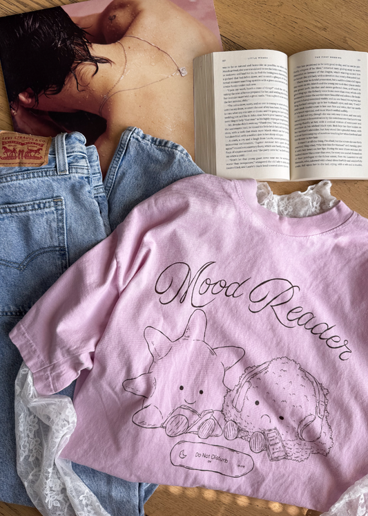 mood reader tee in pink
