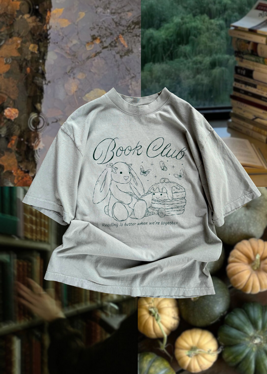 book club tee in sage