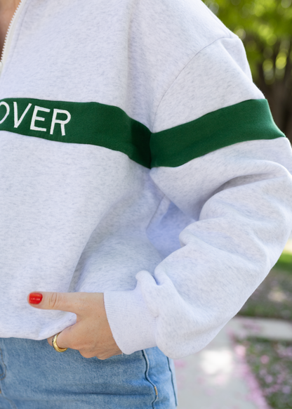 book lover quarter zip
