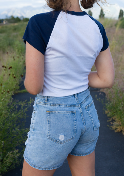 to the stars baseball tee