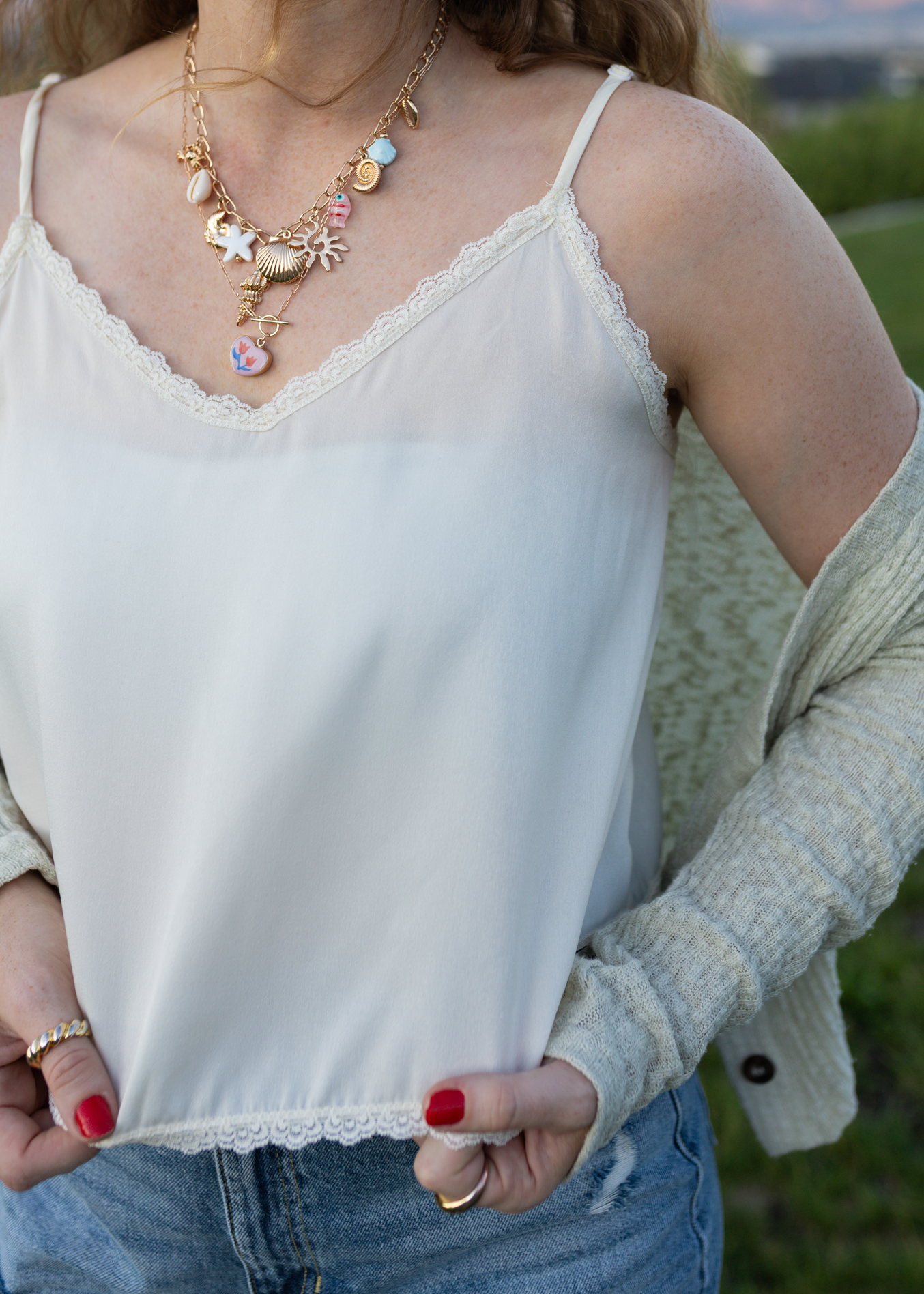 betty lace tank