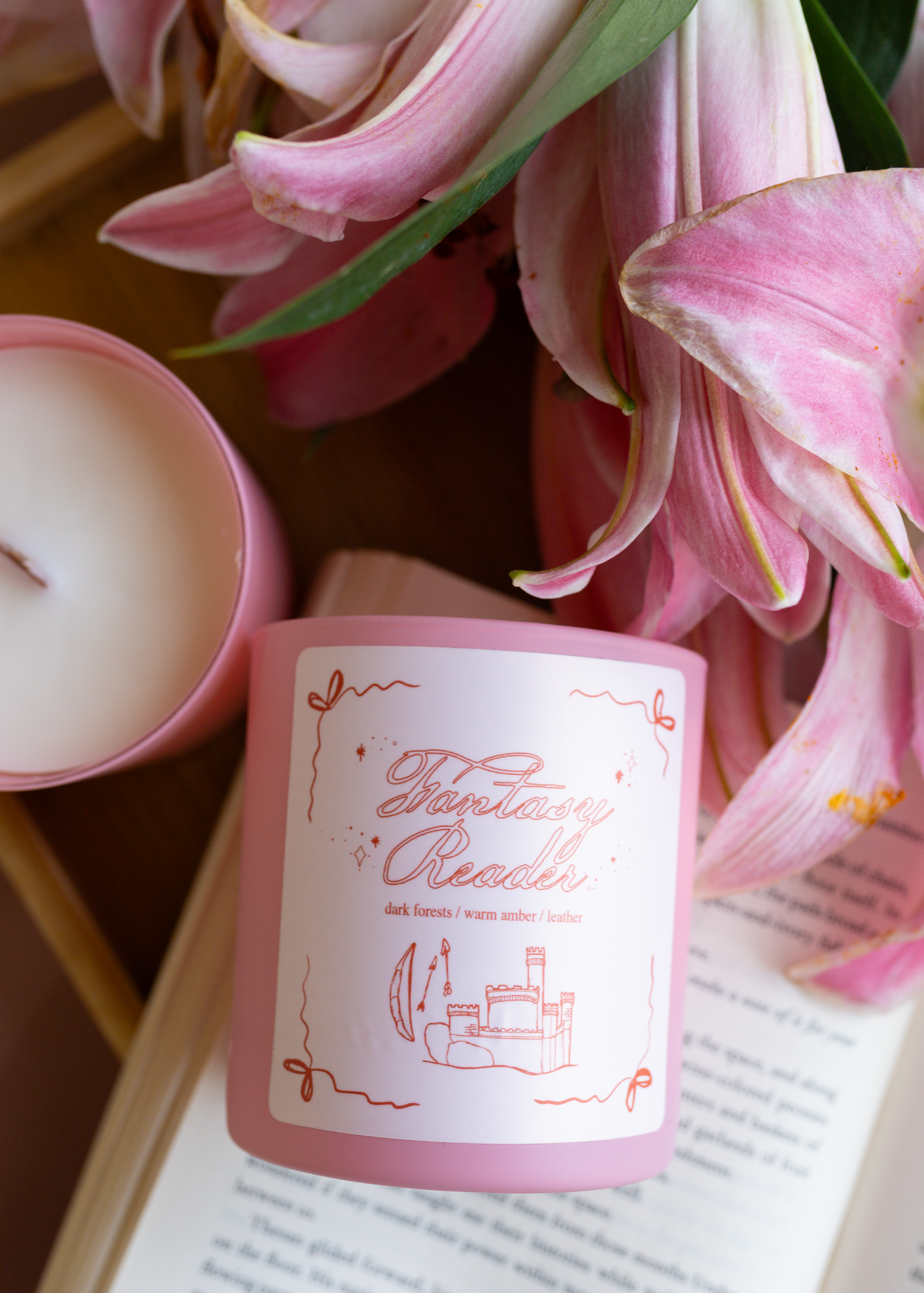 fantasy reader candle