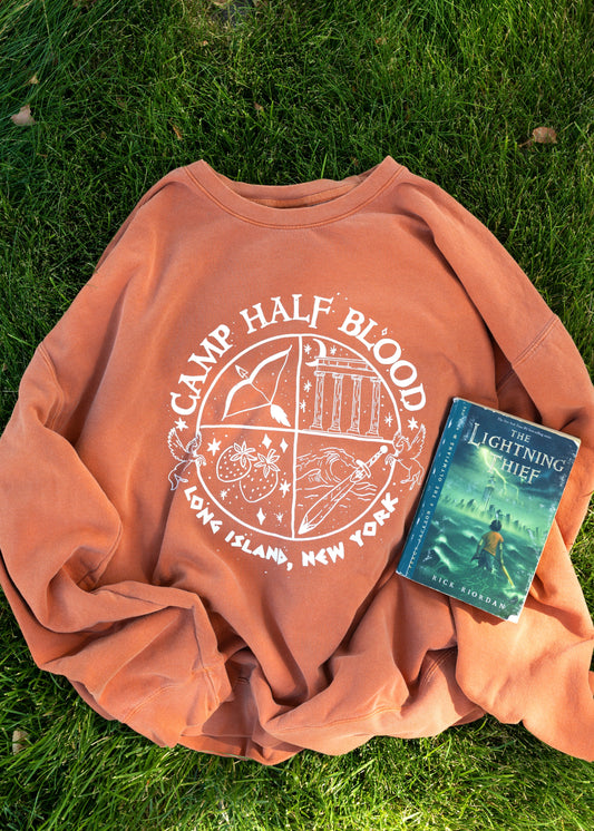 camp half-blood crewneck