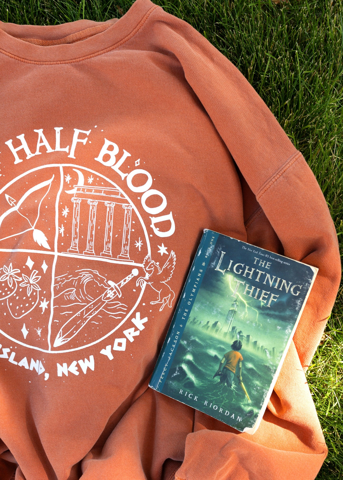 camp half-blood crewneck