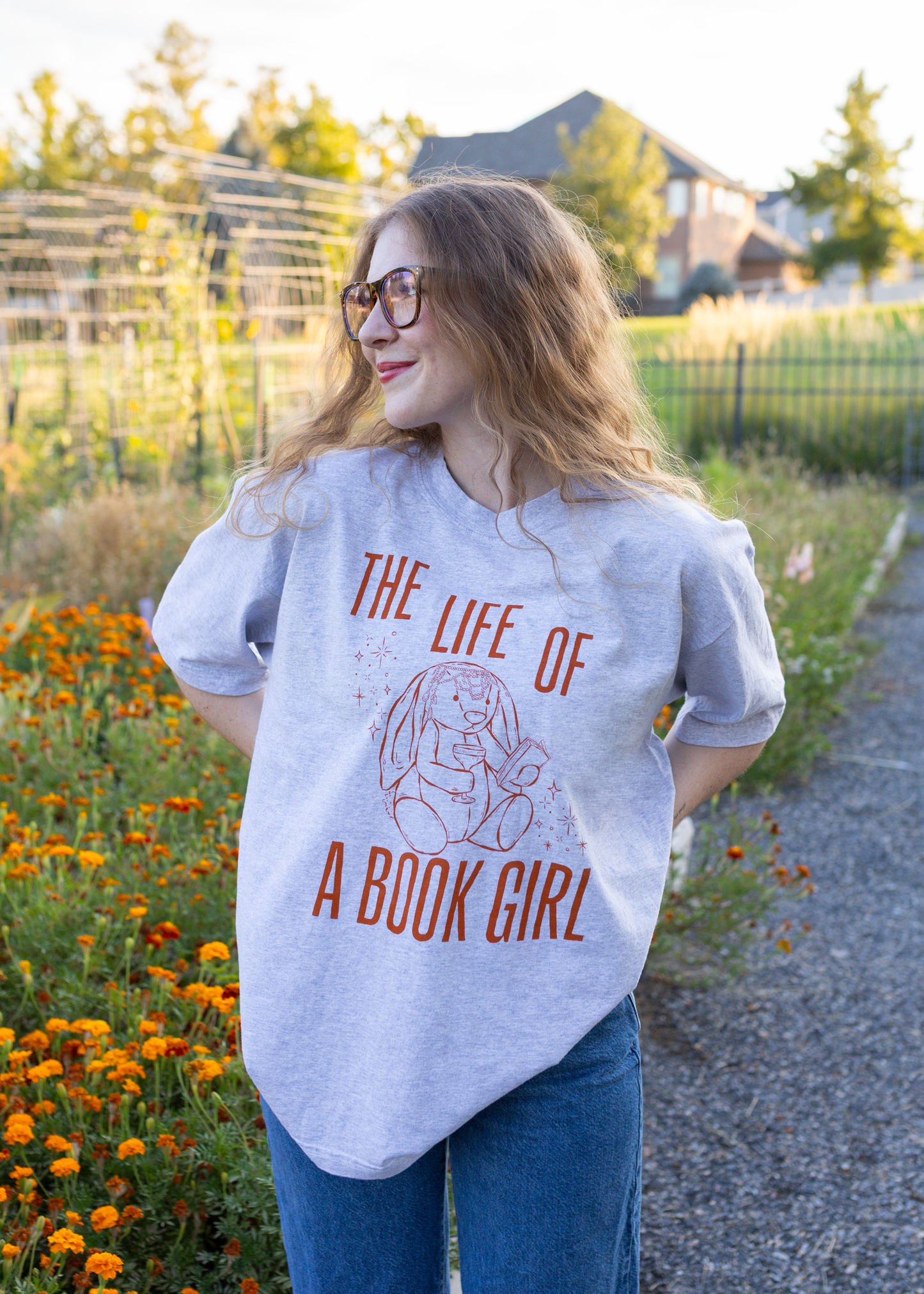 the life of a book girl in ash grey