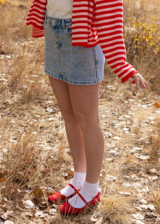 down bad denim skirt