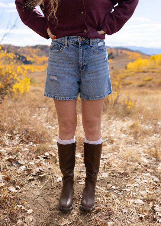 sun dazed denim shorts