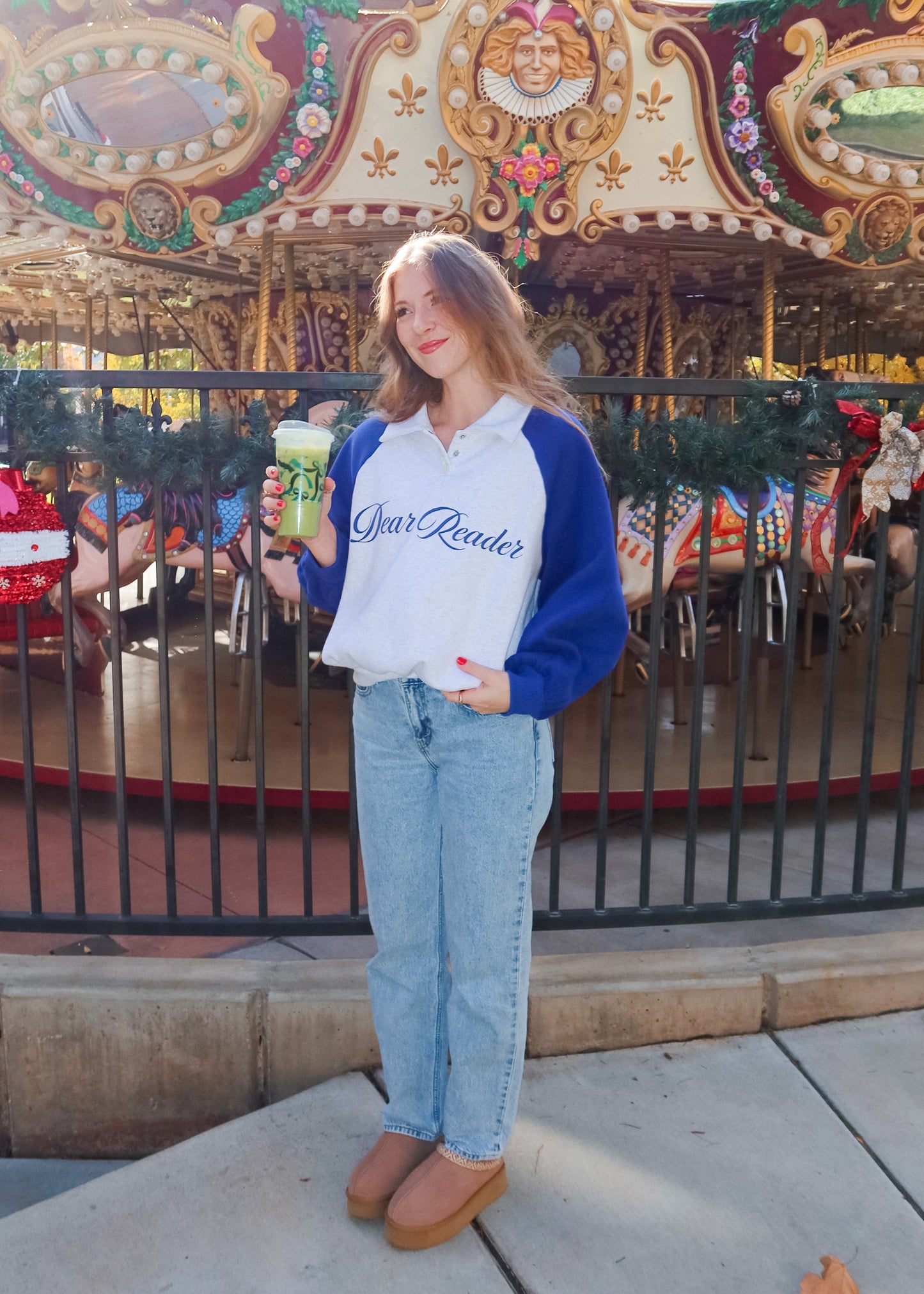 dear reader collar crewneck