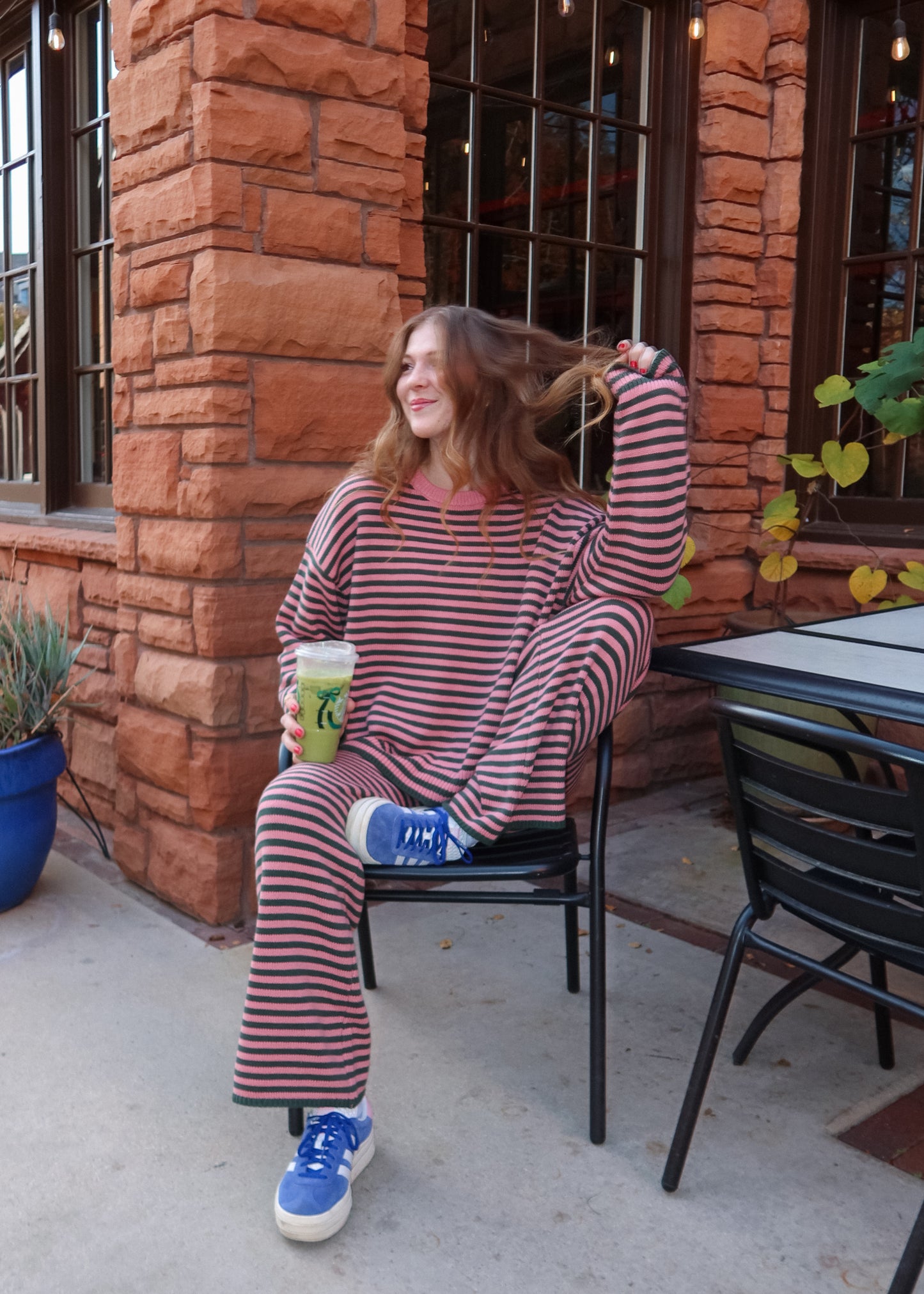 wicked striped lounge set