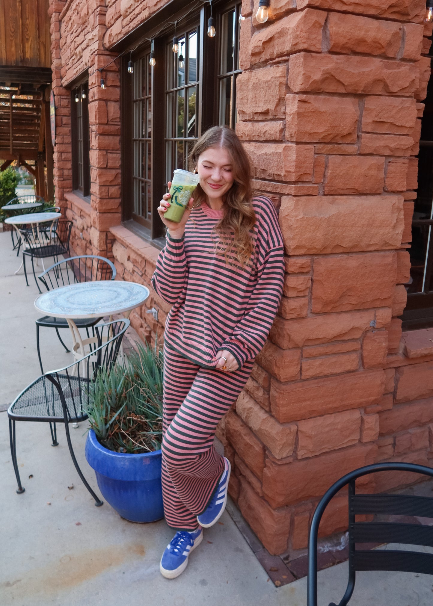 wicked striped lounge set