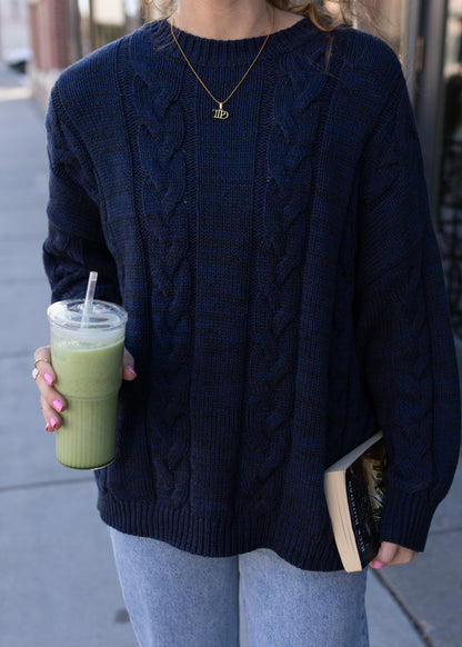 poseidon cable knit sweater