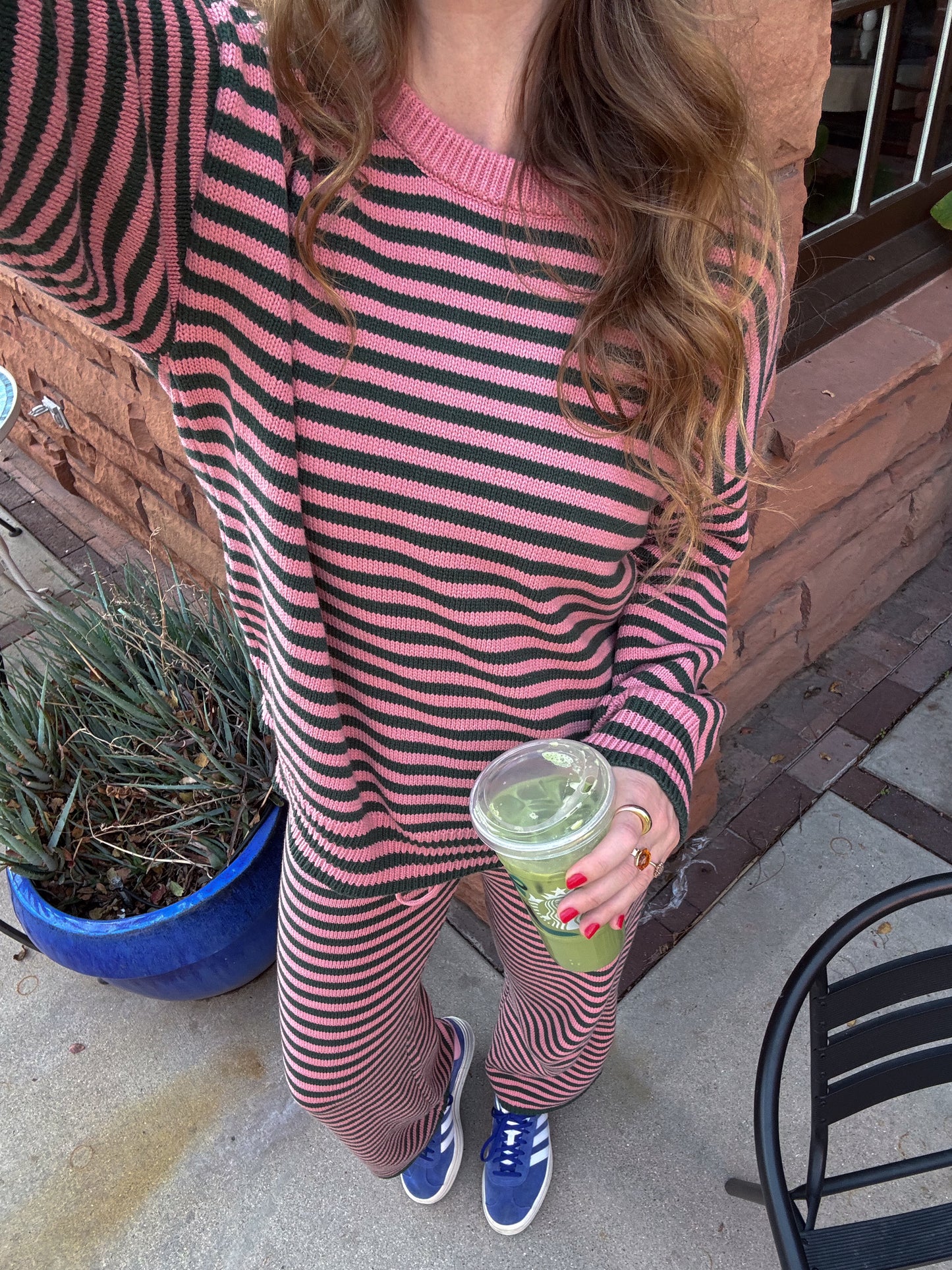 wicked striped lounge set