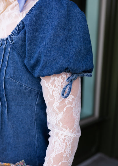 disco occasionally denim dress