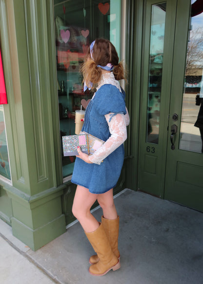 disco occasionally denim dress